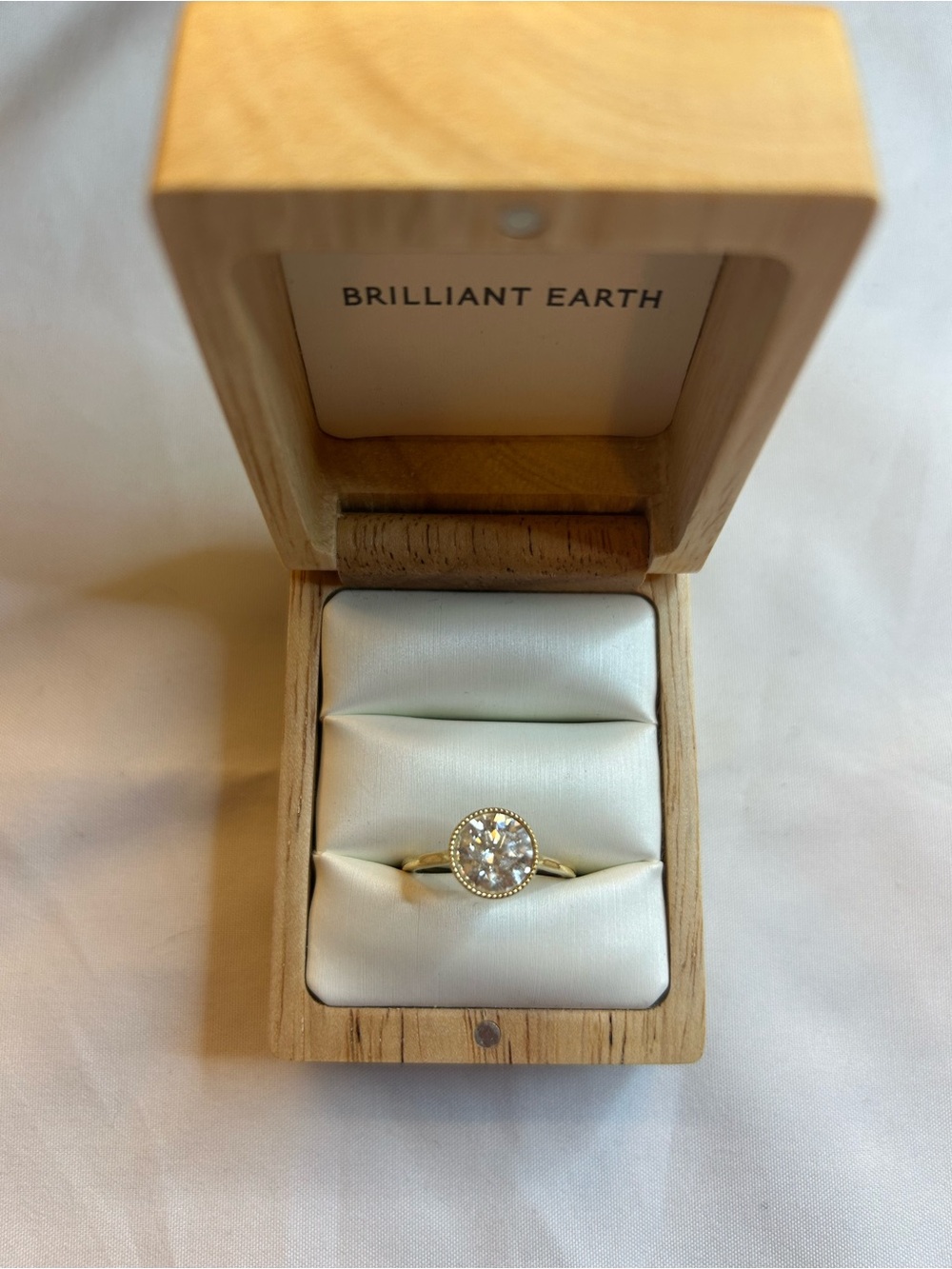 Brilliant Earth 18k Yellow Gold Diamond Engagement Ring